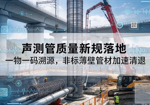 西宁声测管质量新规落地，一物一码溯源，非标薄壁管材加速清退